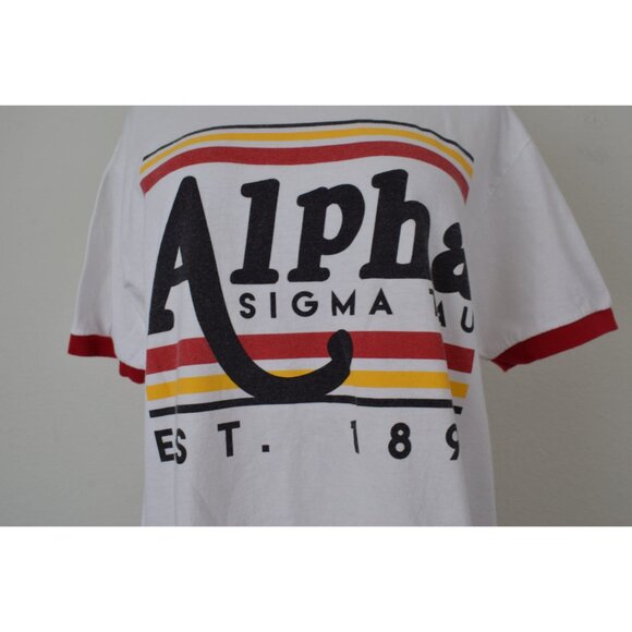 00s Alpha Sigma Tau Ringer‎ Tee size L - Picture 7 of 9